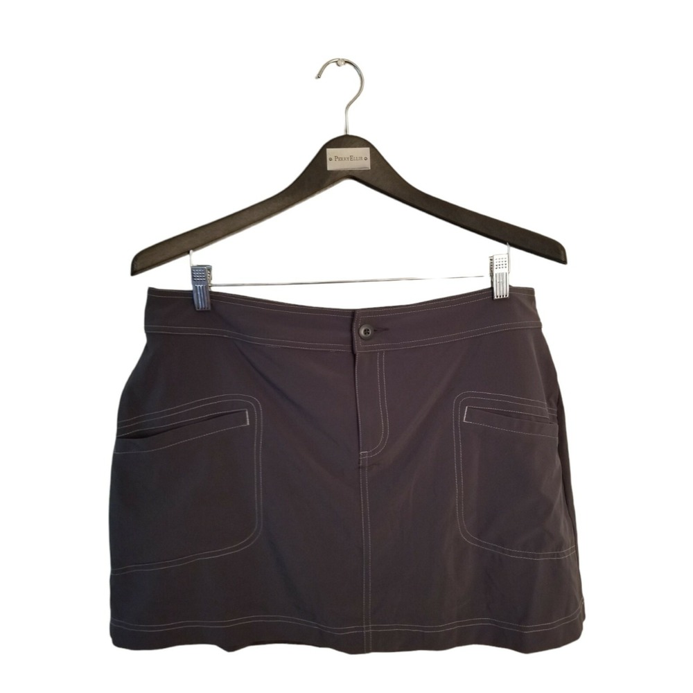 PrAna Gray Outdoor Hiking Skirt Women's Size 12 length 16